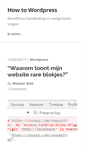 Mobile Screenshot of howtowordpress.nl